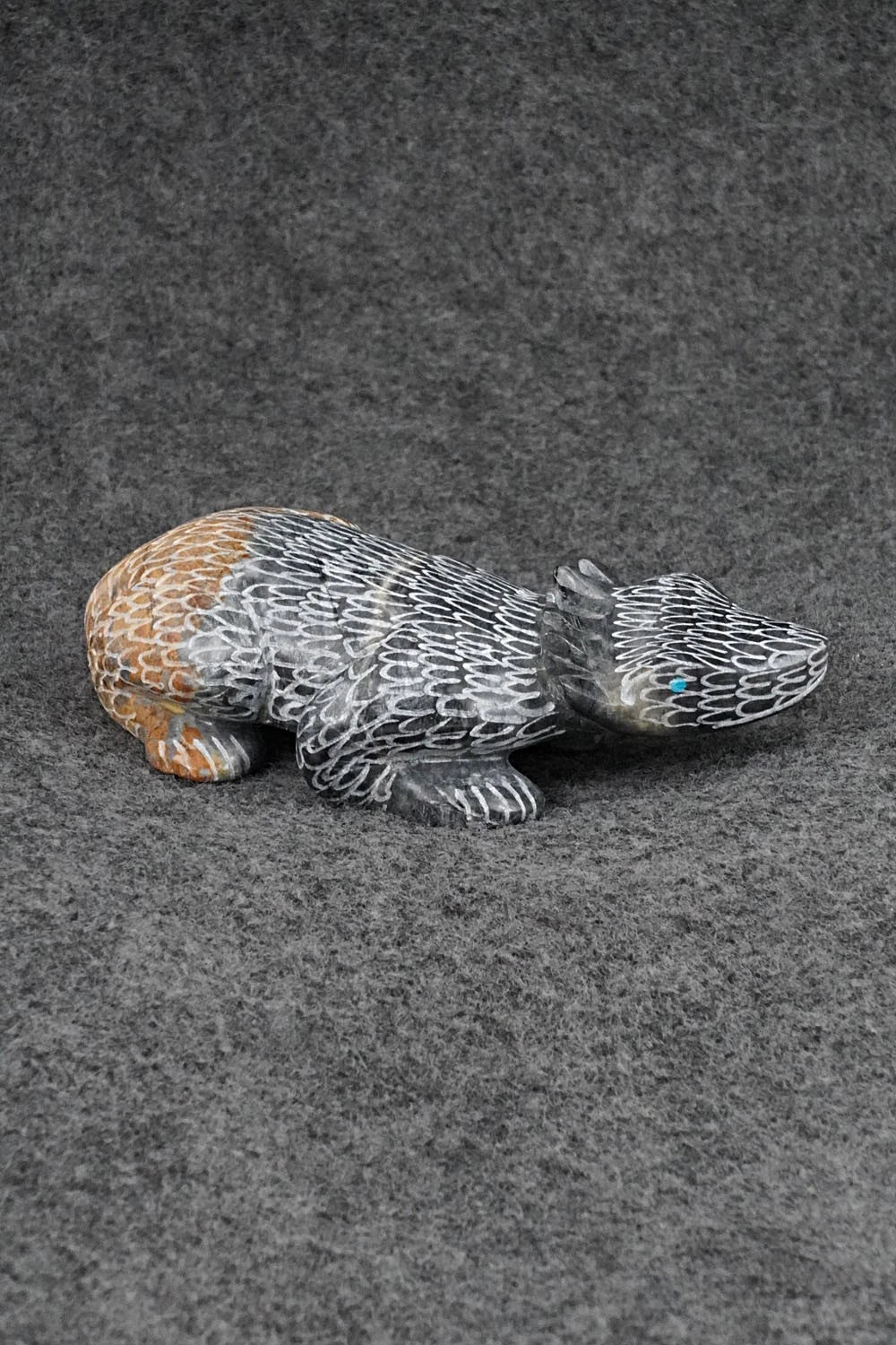 Horned Toad Zuni Fetish Carving - Nelson Yatsattie