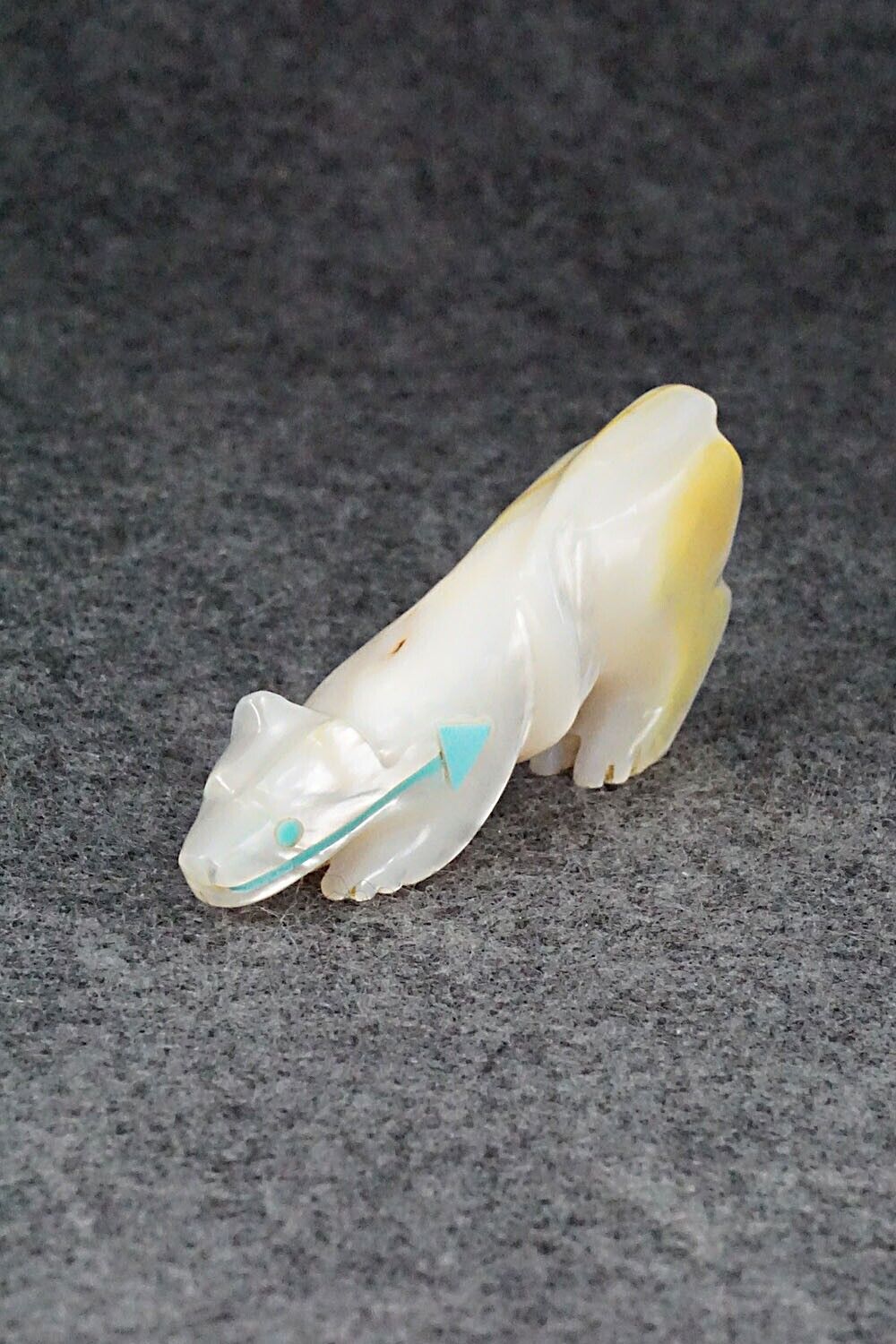 Mountain Lion Zuni Fetish Carving - Andres Quandelacy
