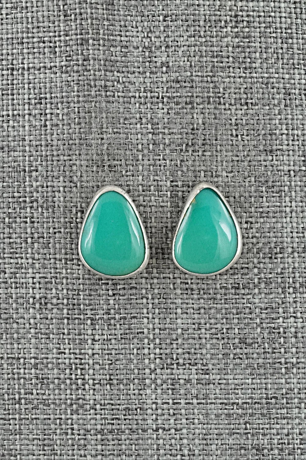 Turquoise & Sterling Silver Earrings - Rosemary Saunders