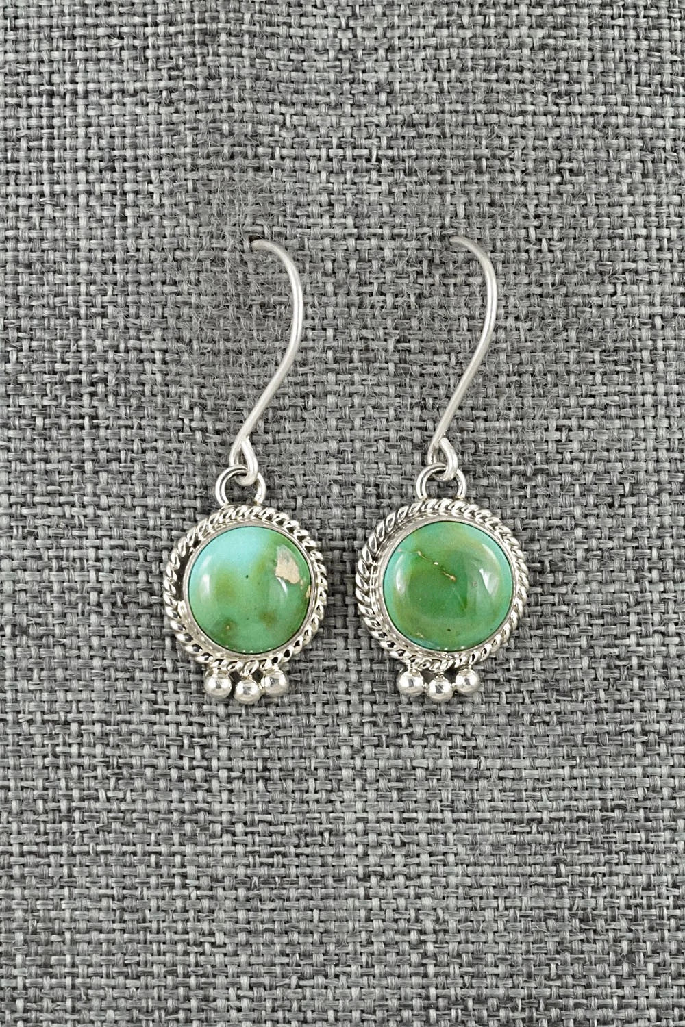 Turquoise & Sterling Silver Earrings - Eugene Gruber