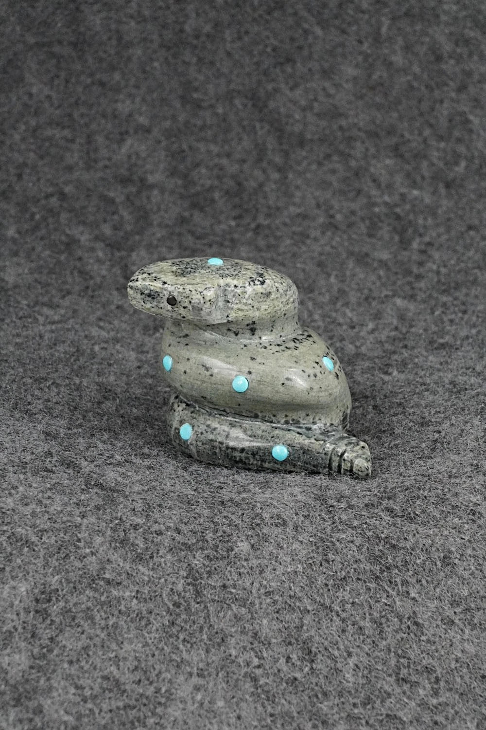 Rattlesnake Zuni Fetish Carving - Reynold Lunasee