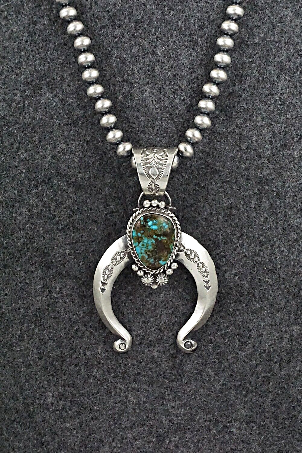Turquoise & Sterling Silver Necklace - Samuel Yellowhair