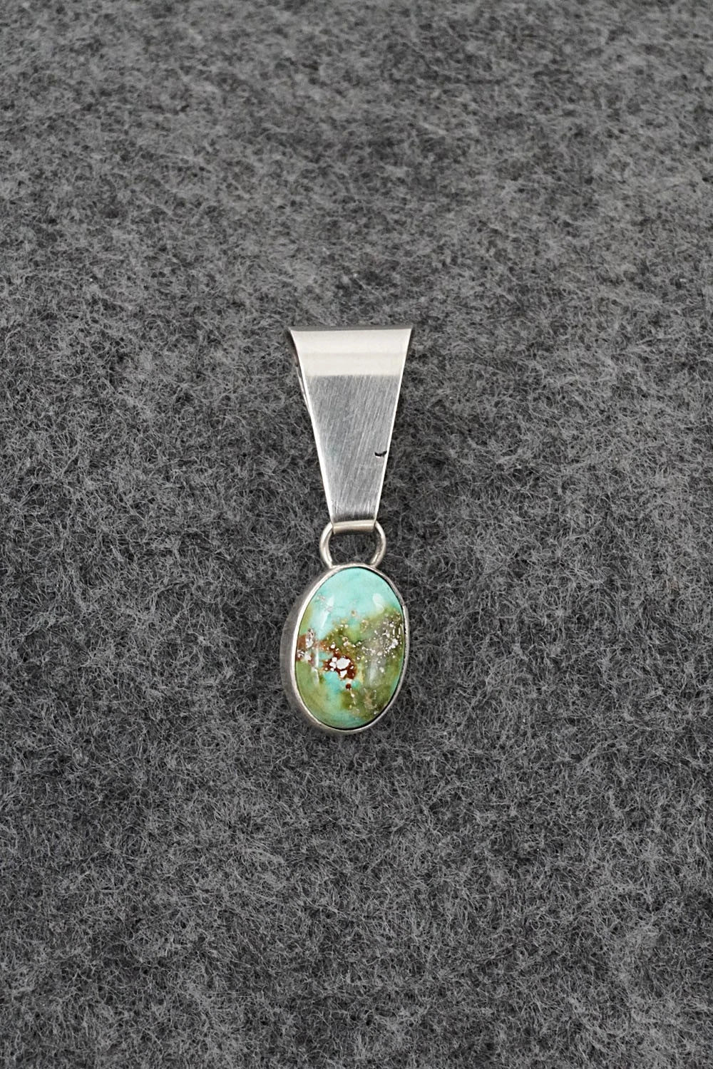 Turquoise & Sterling Silver Pendant - Rosemary Saunders