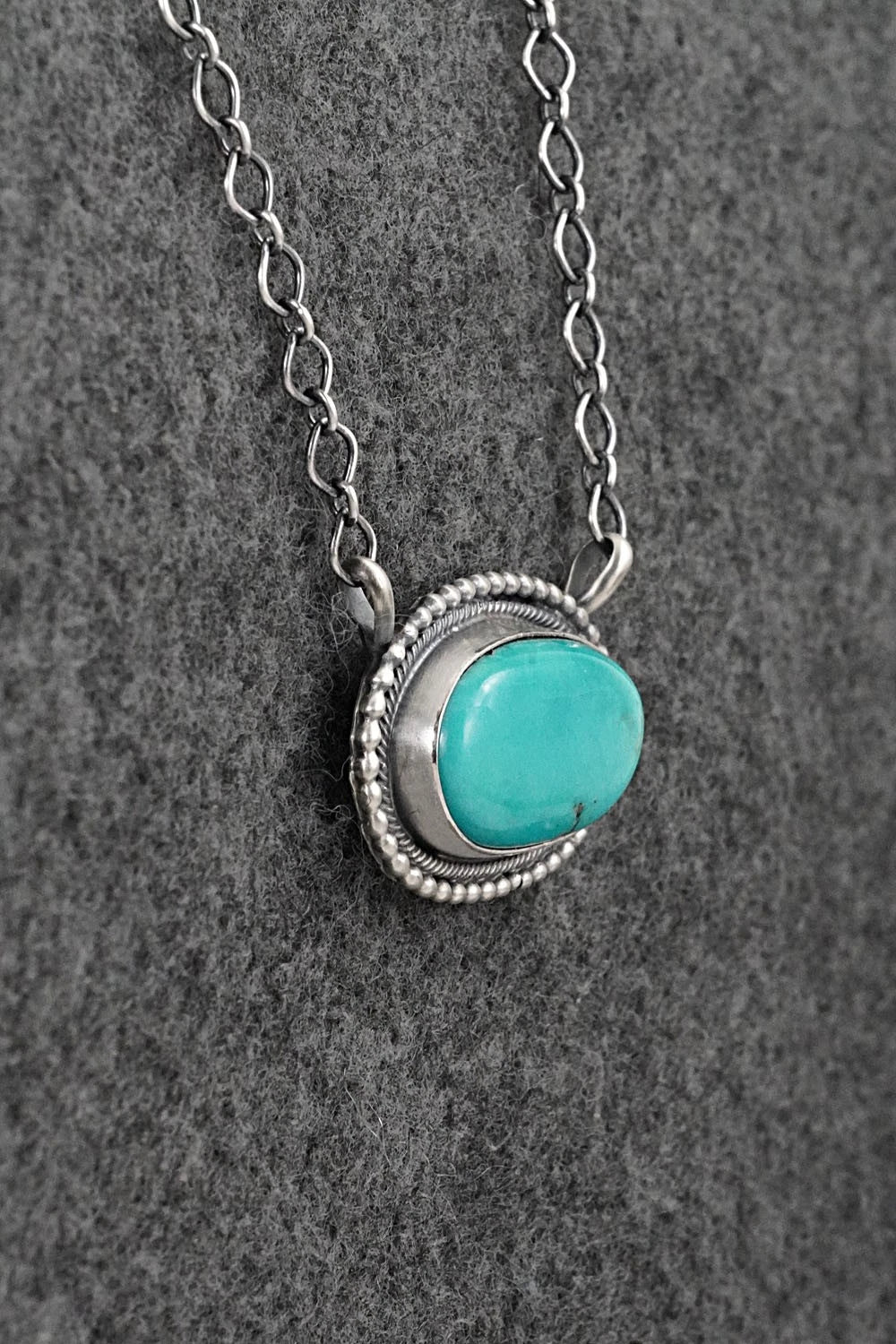 Turquoise & Sterling Silver Necklace - Darrin Livingston