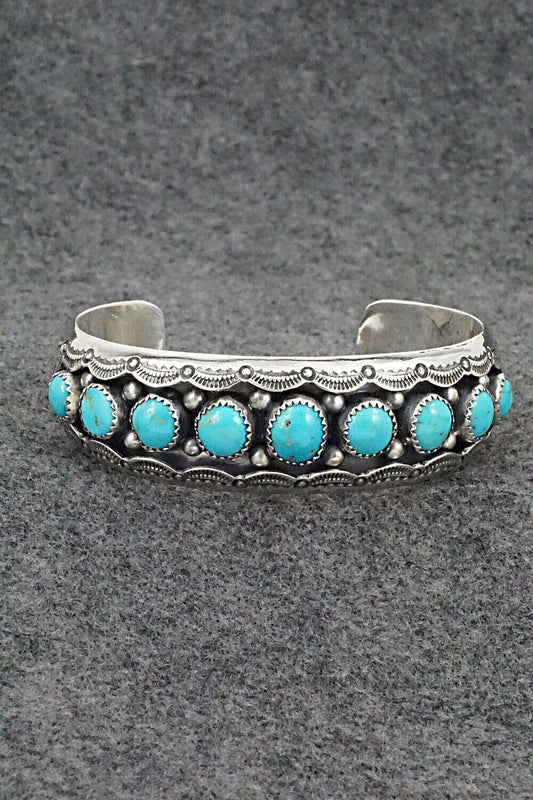 Turquoise & Sterling Silver Bracelet - Wilbert Muskett Sr.