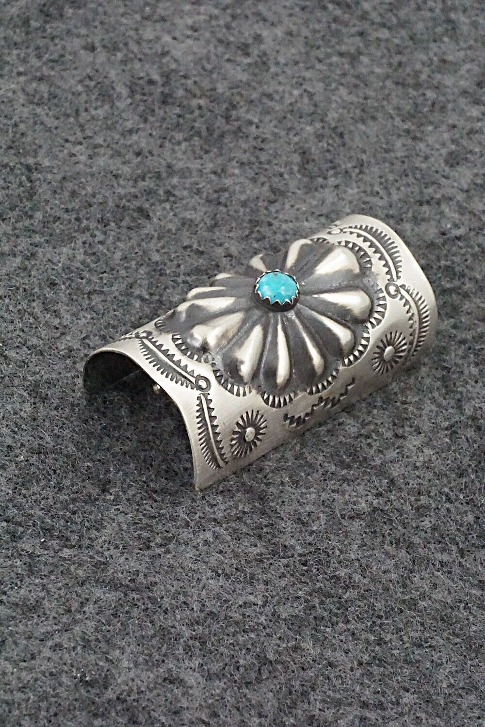 Turquoise & Sterling Silver Hair Pin - Arlene Soce
