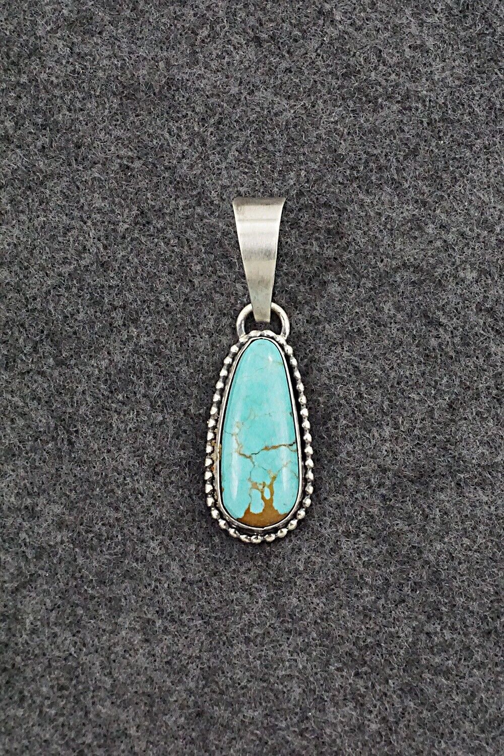 Turquoise & Sterling Silver Pendant - Randy Billy