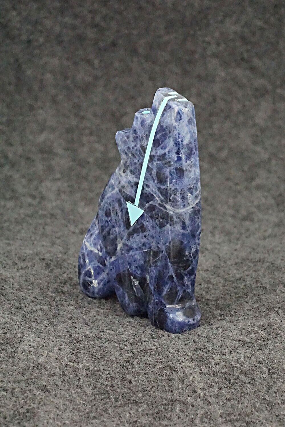 Wolf Zuni Fetish Carving - Bernard Laiwakete