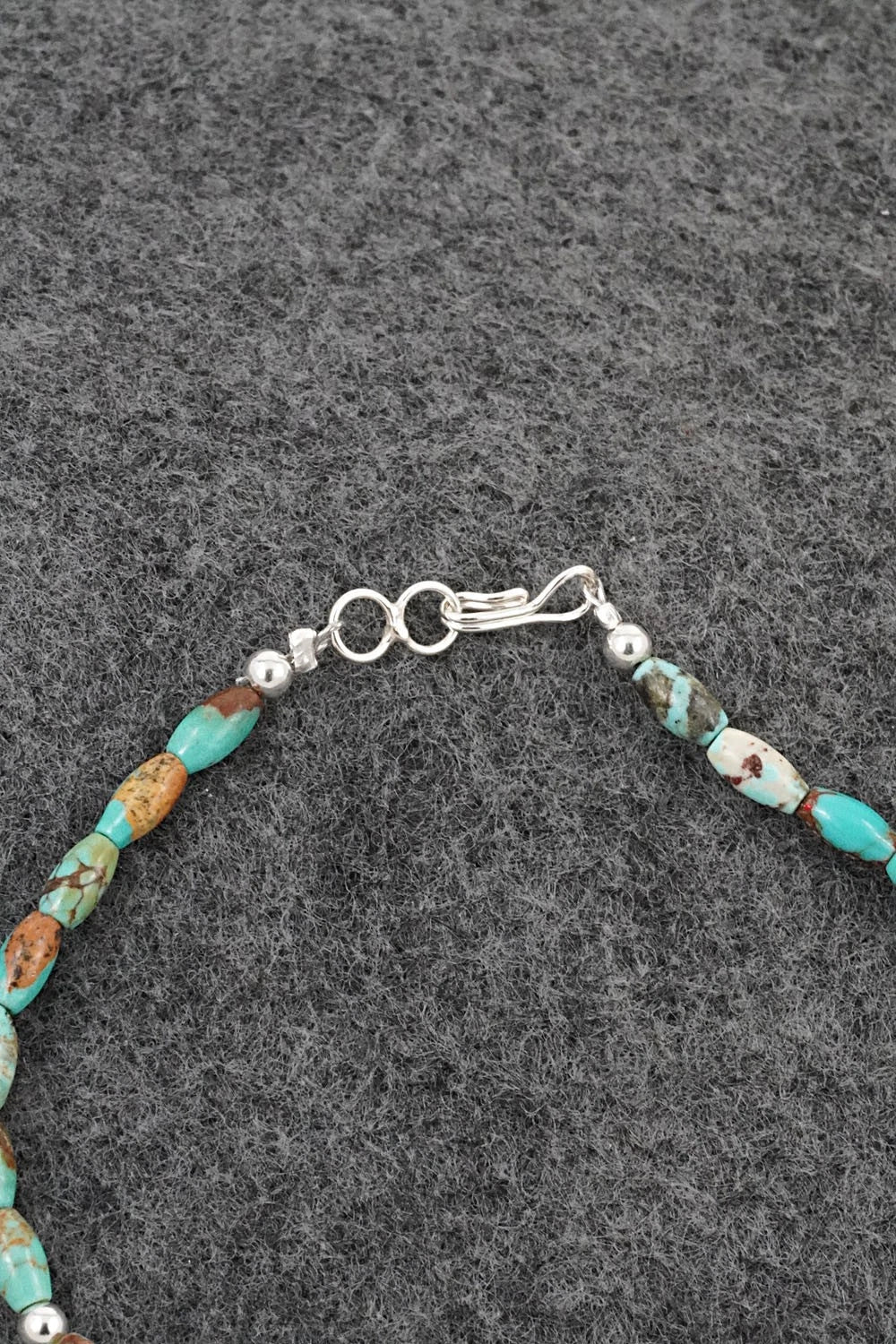 Turquoise & Sterling Silver Bracelet - Doreen Jake