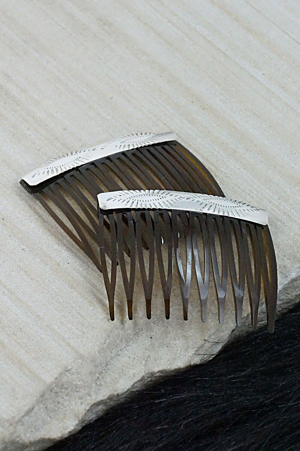Sterling Silver Hair Combs - Randall Dalgai