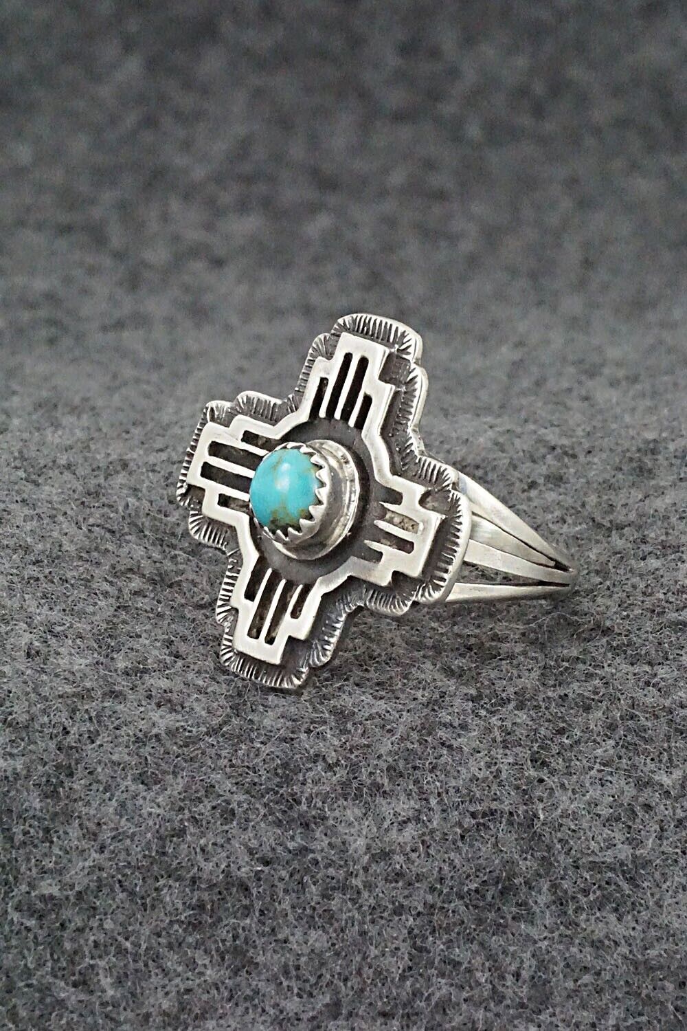 Turquoise and Sterling Silver Ring - Paige Gordon - Size 9