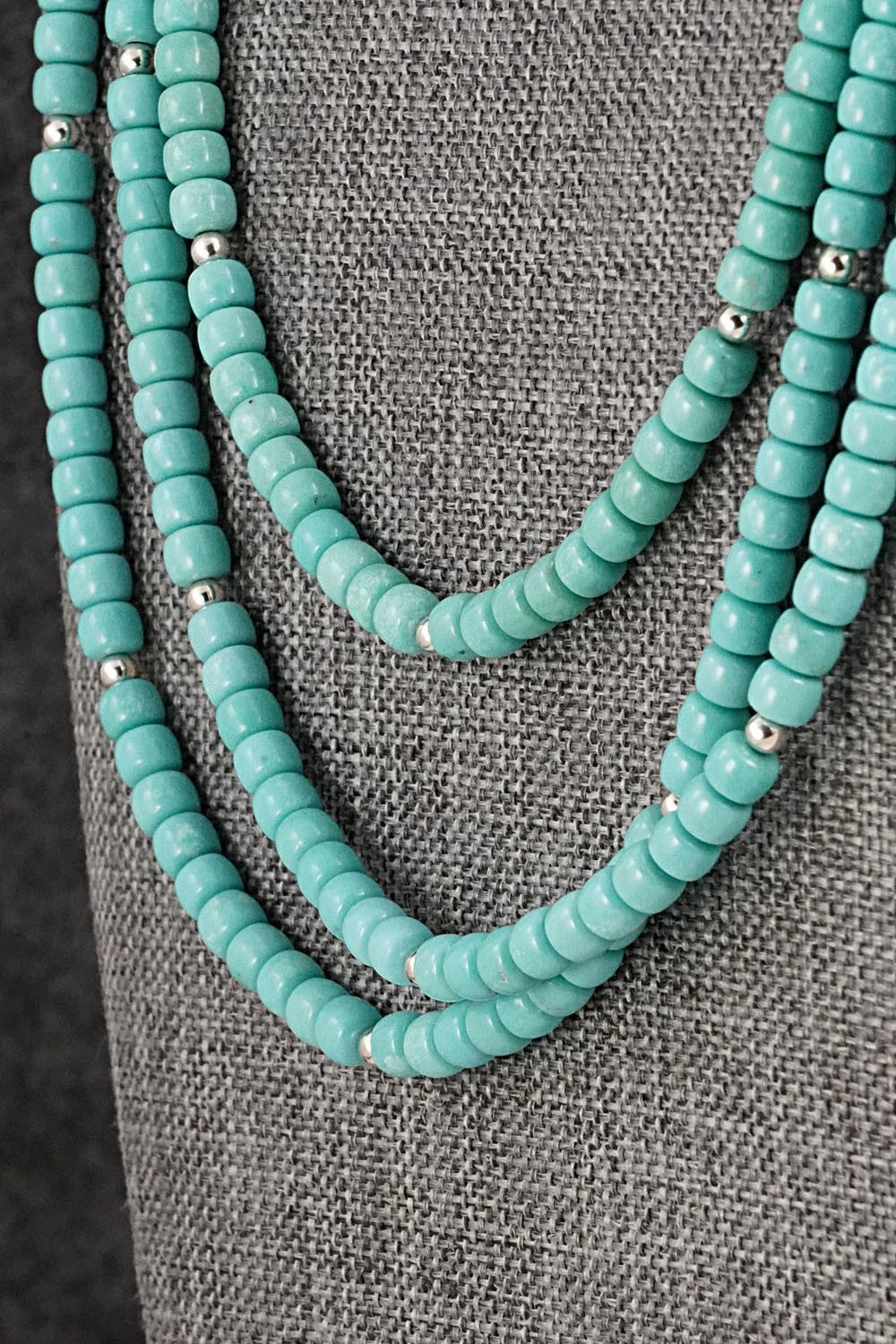 Turquoise & Sterling Silver Necklace Set - Erika Brown