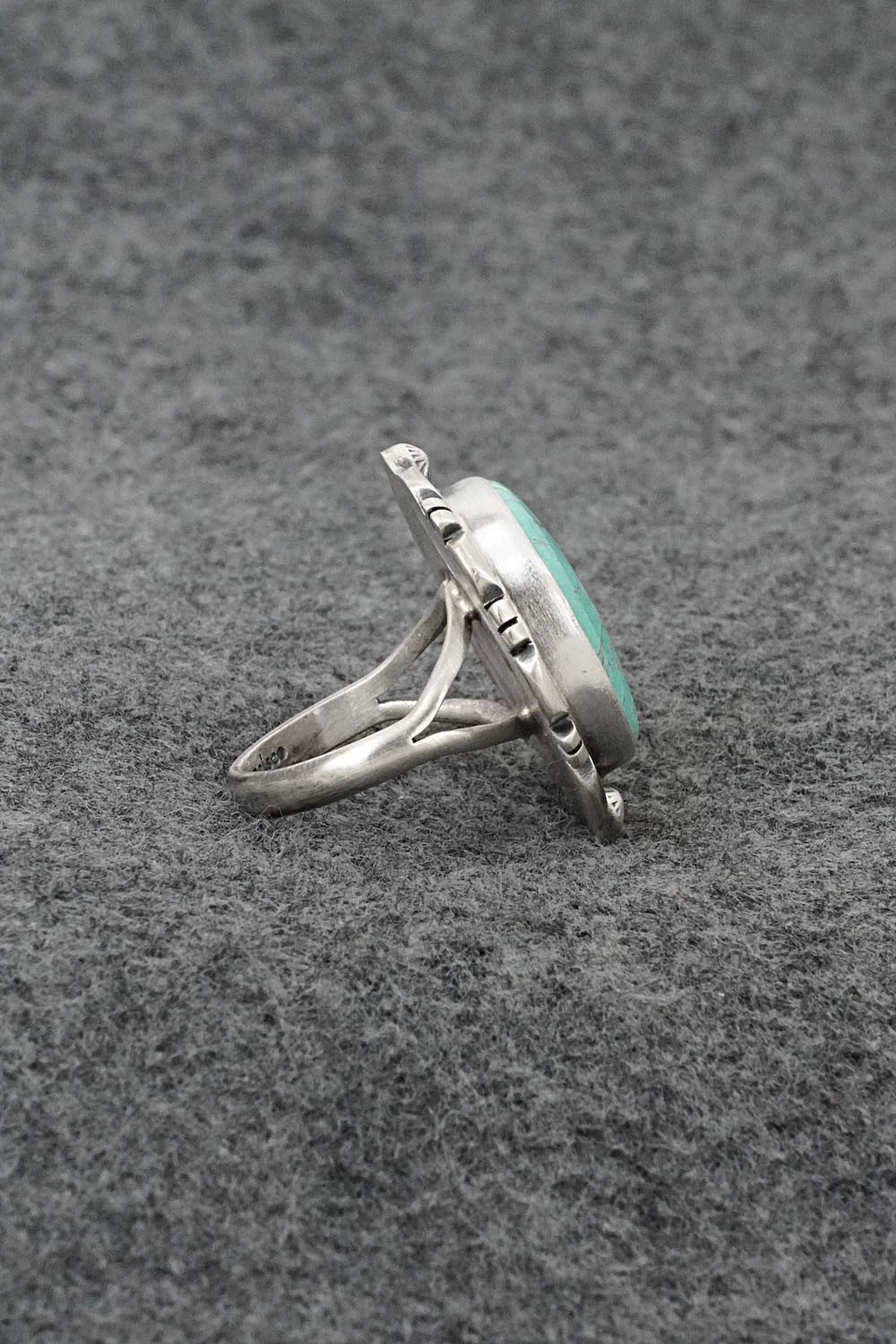 Turquoise & Sterling Silver Ring - Thomas Francisco - Size 6.5