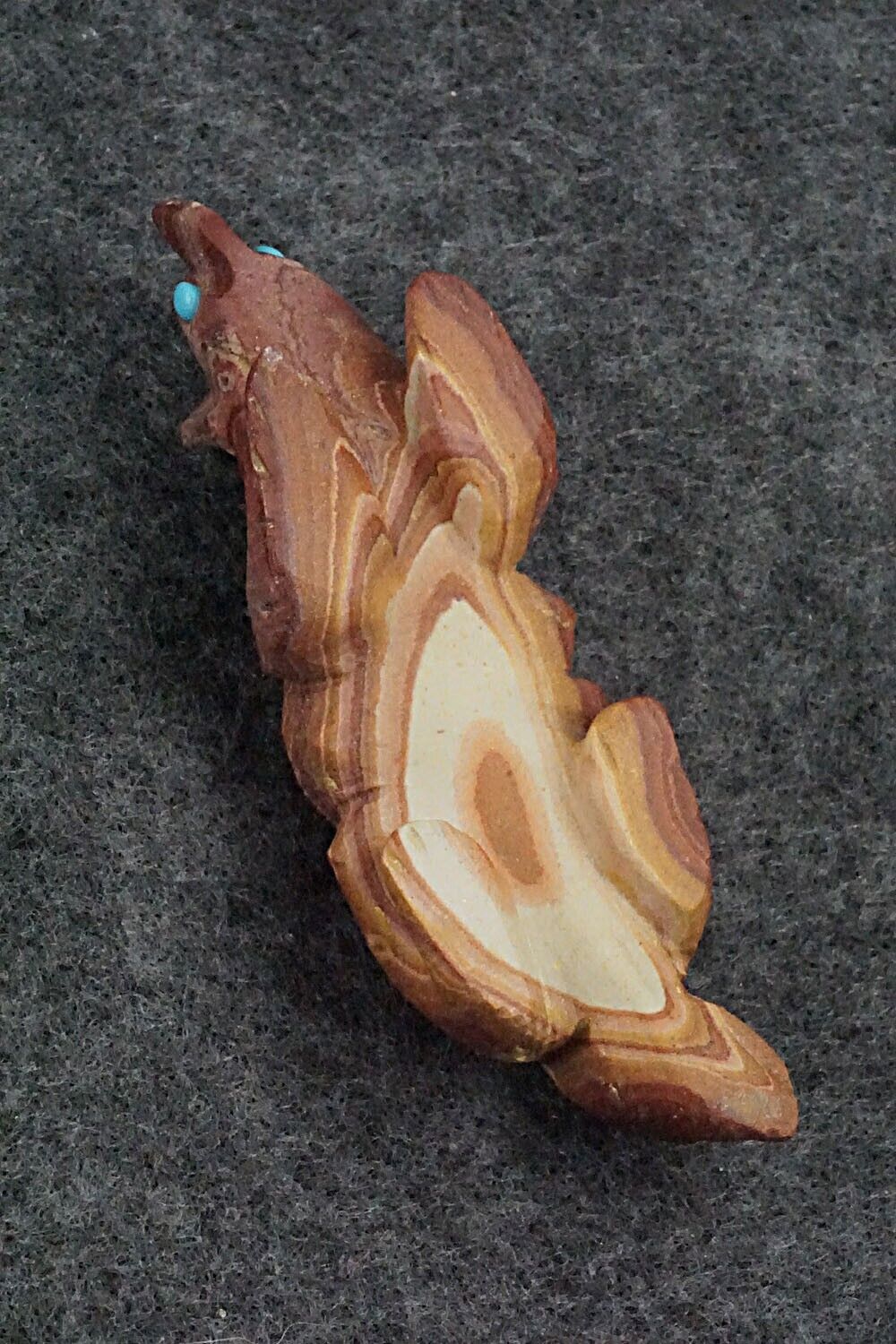 Badger Zuni Fetish Carving - Ronnie Lunasee
