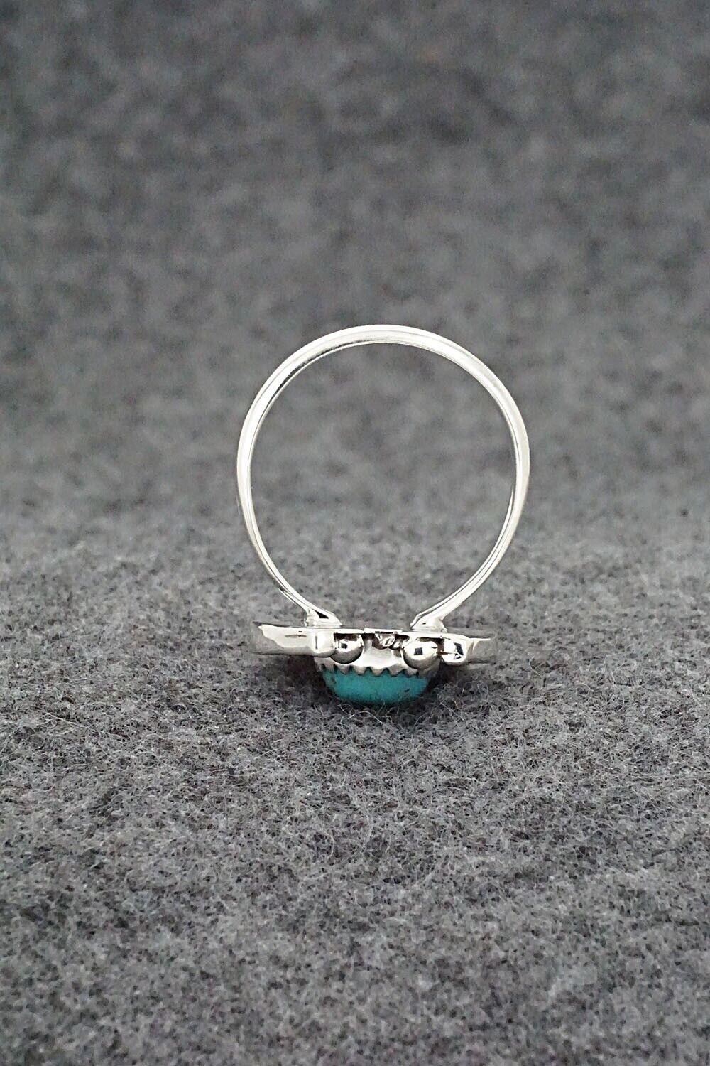 Turquoise & Sterling Silver Ring - Alice Rose Saunders - Size 8