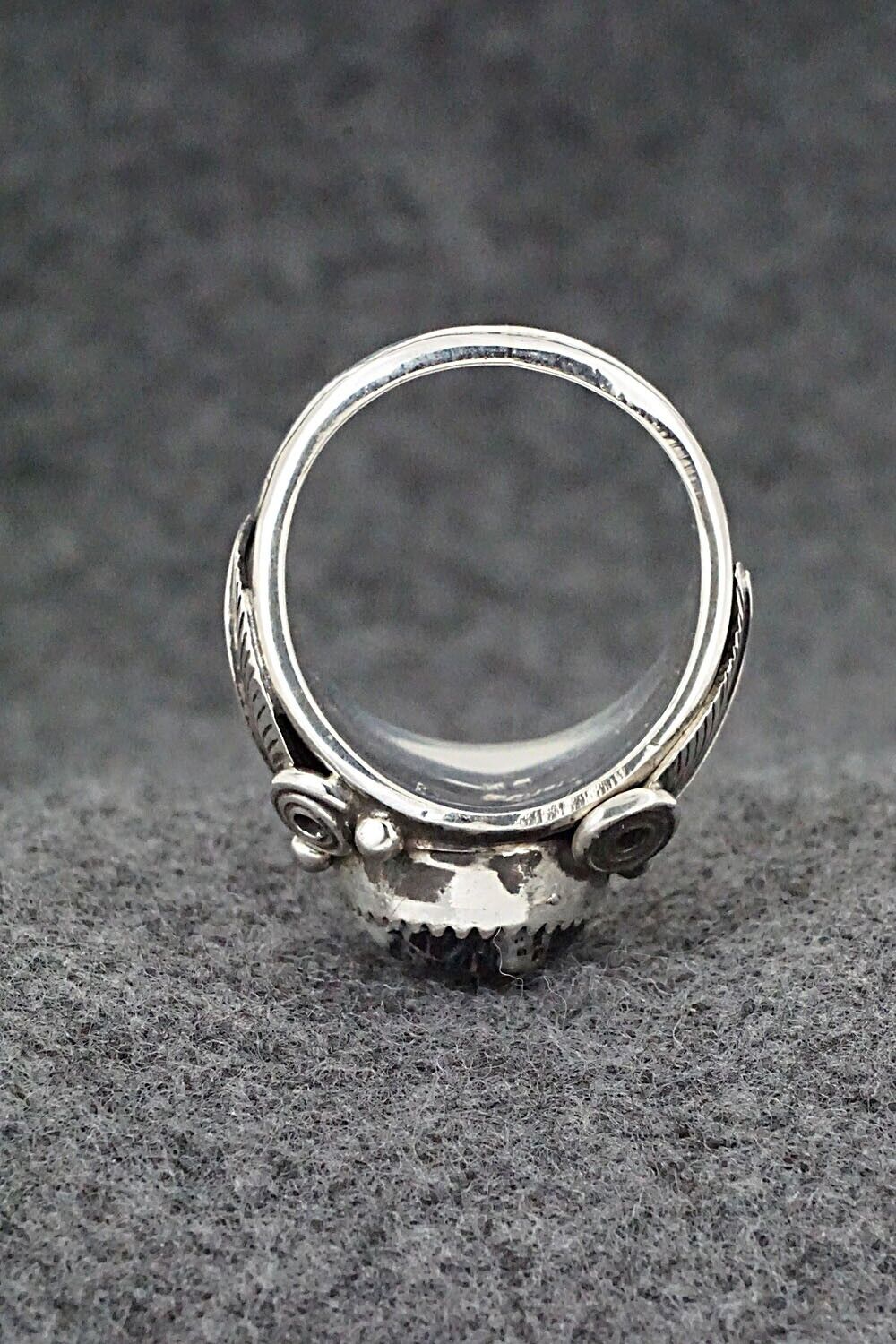 White Buffalo & Sterling Silver Ring - Davey Morgan - Size 11.5