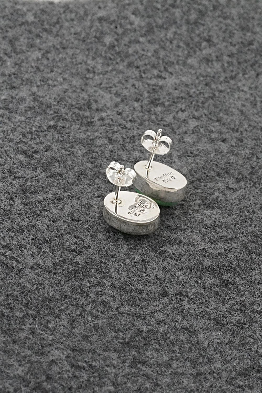 Turquoise & Sterling Silver Earrings - Eugene Gruber