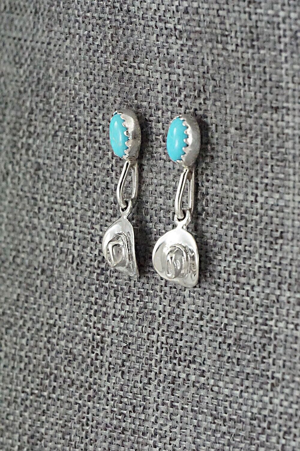 Turquoise & Sterling Silver Earrings - Sharon McCarthy