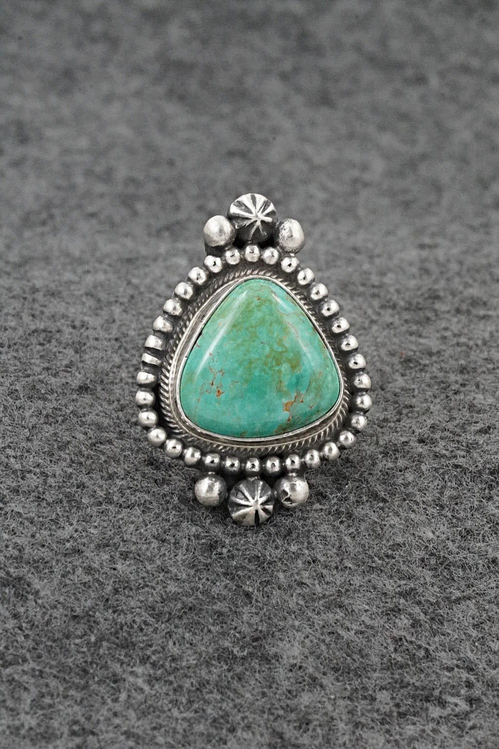 Turquoise & Sterling Silver Ring - Darrin Livingston - Size 9