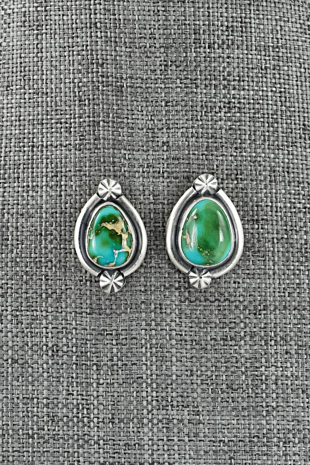 Turquoise & Sterling Silver Squash Blossom Set - Darrin Livingston