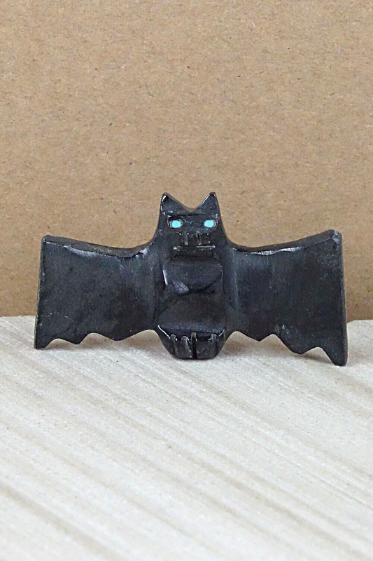 Bat Zuni Fetish Carving - Tim Lementino