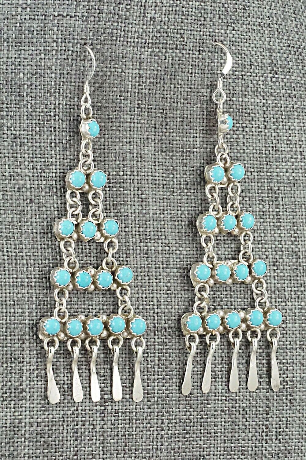 Turquoise & Sterling Silver Earrings - Sylvia Chee