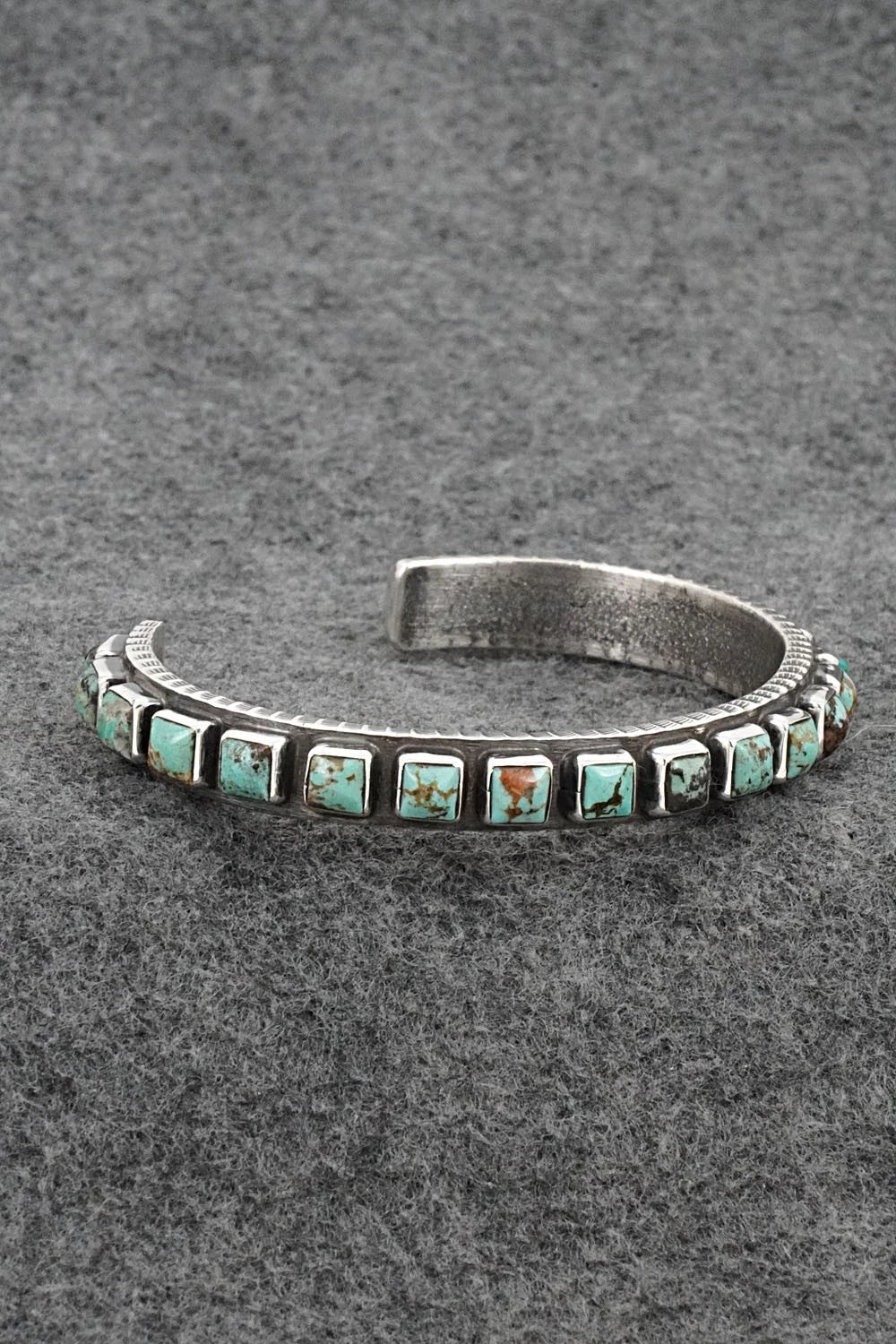 Turquoise & Sterling Silver Bracelet - Ernest Rangel