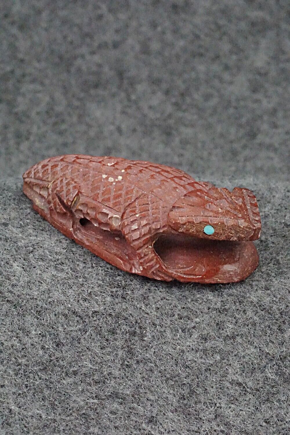 Horned Toad Zuni Fetish Carving - Jensen Charlie