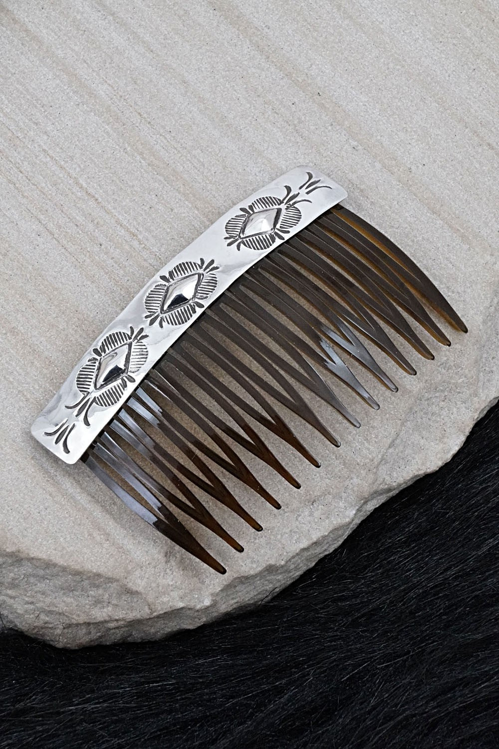 Sterling Silver Hair Combs - Bertha Begay