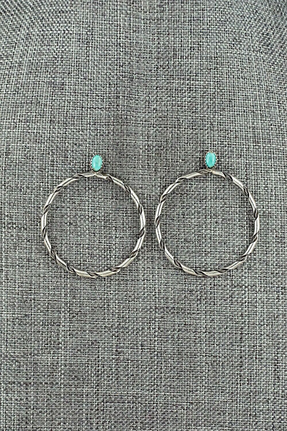 Turquoise & Sterling Silver Earrings - Nashina Tsosie