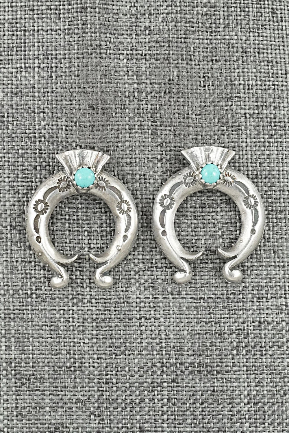 Turquoise & Sterling Silver Earrings - Adrienne Gordon
