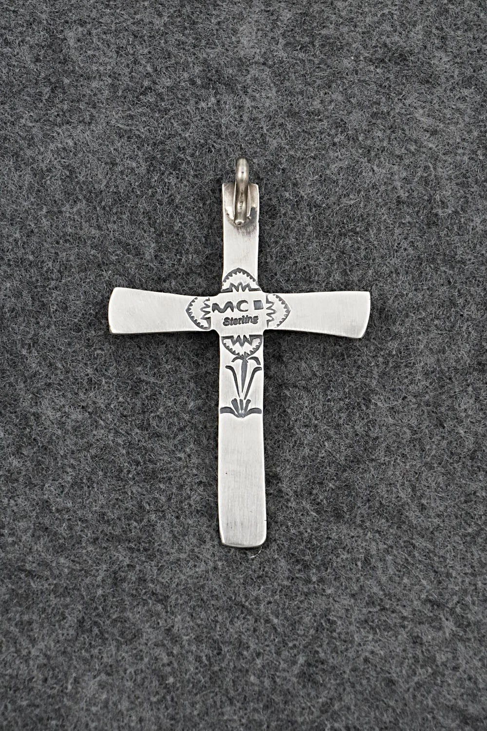 Turquoise & Sterling Silver Pendant - Martha Cayatineto