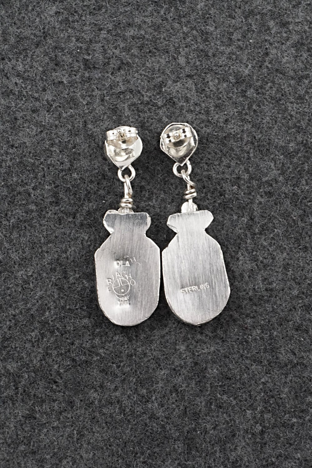 Multi Stone Inlay & Sterling Silver Earrings - Ola Eriacho