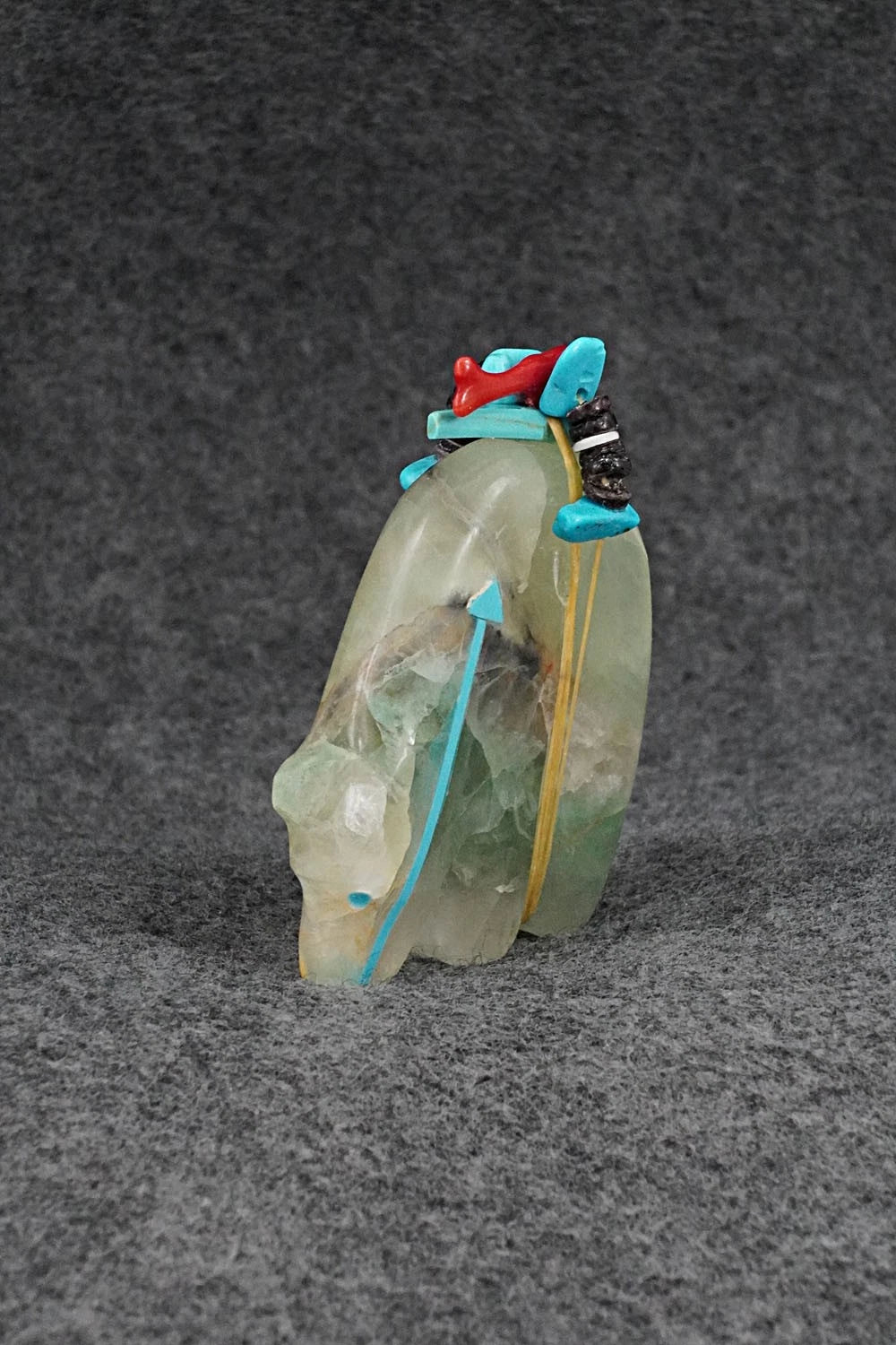 Bear Zuni Fetish Carving - Rodney Laiwakete