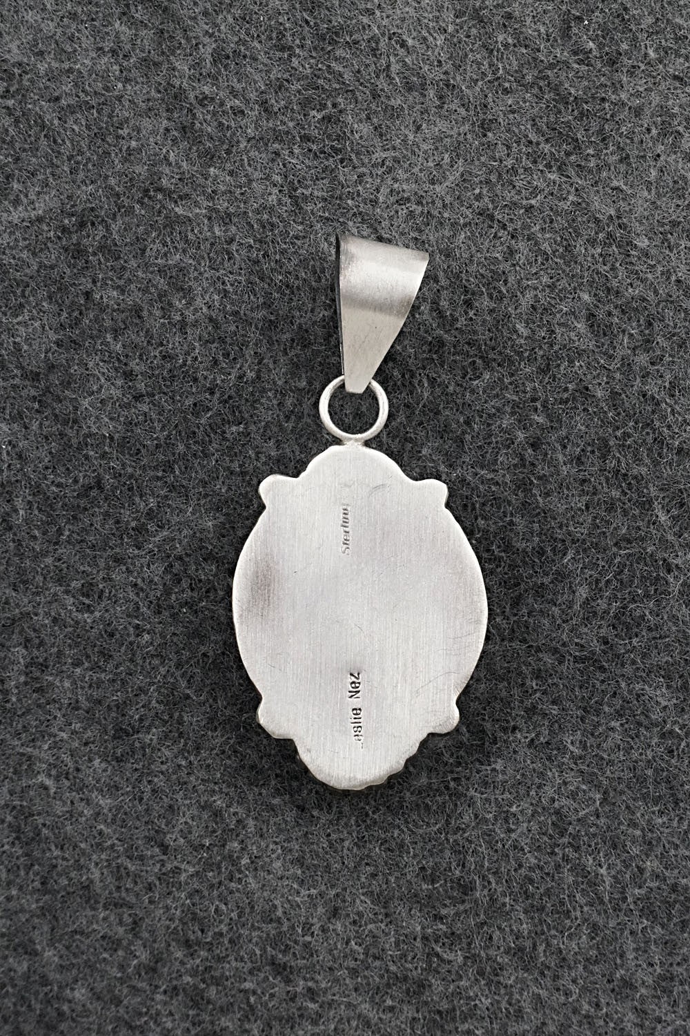 Turquoise and Sterling Silver Pendant - Leslie Nez