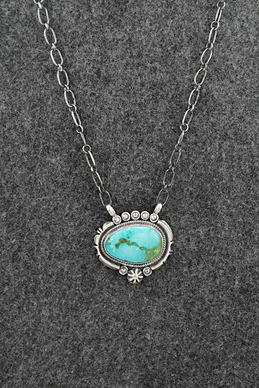 Turquoise & Sterling Silver Necklace - Daniel Benally
