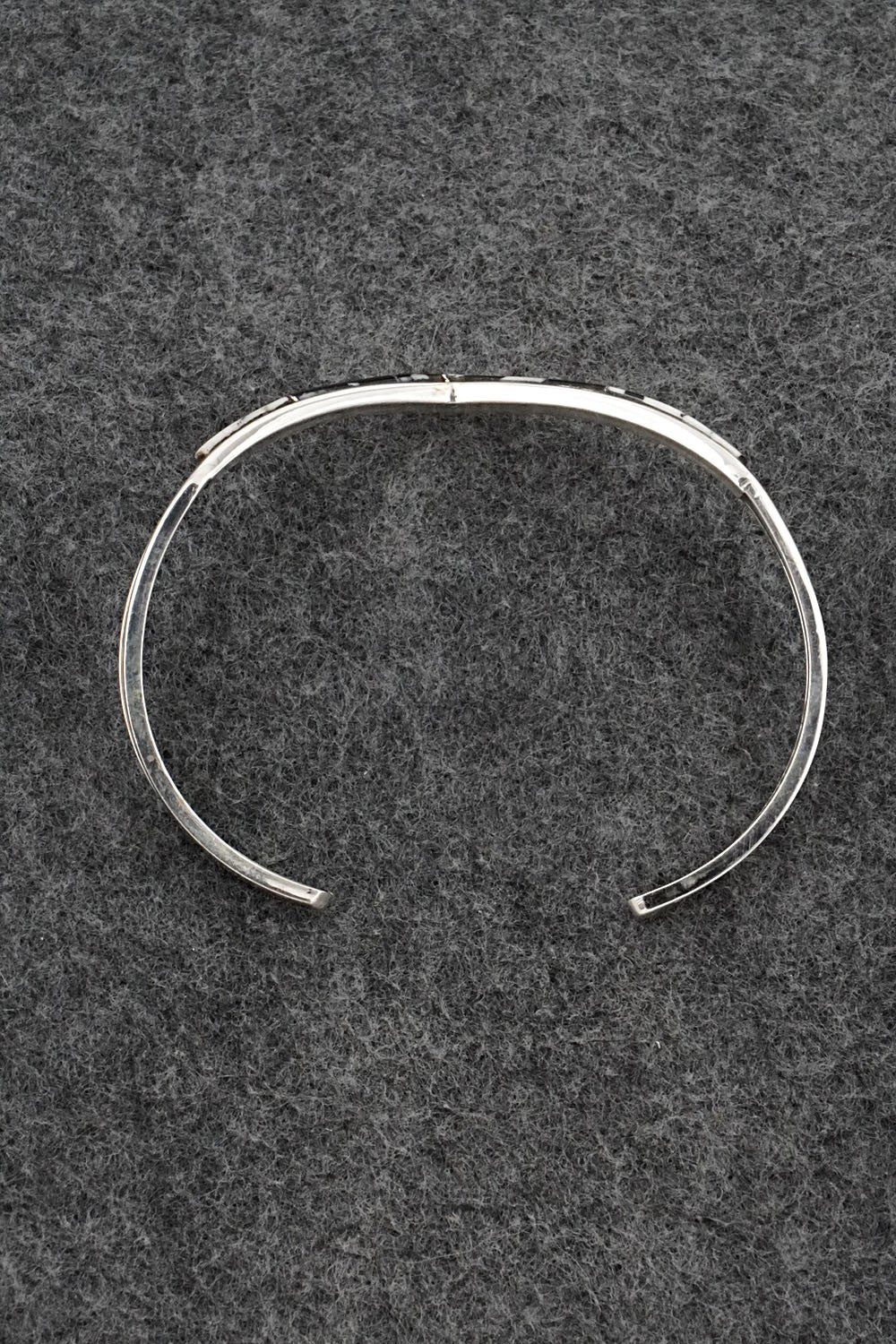 White Buffalo & Sterling Silver Inlay Bracelet - Jamie Johnson