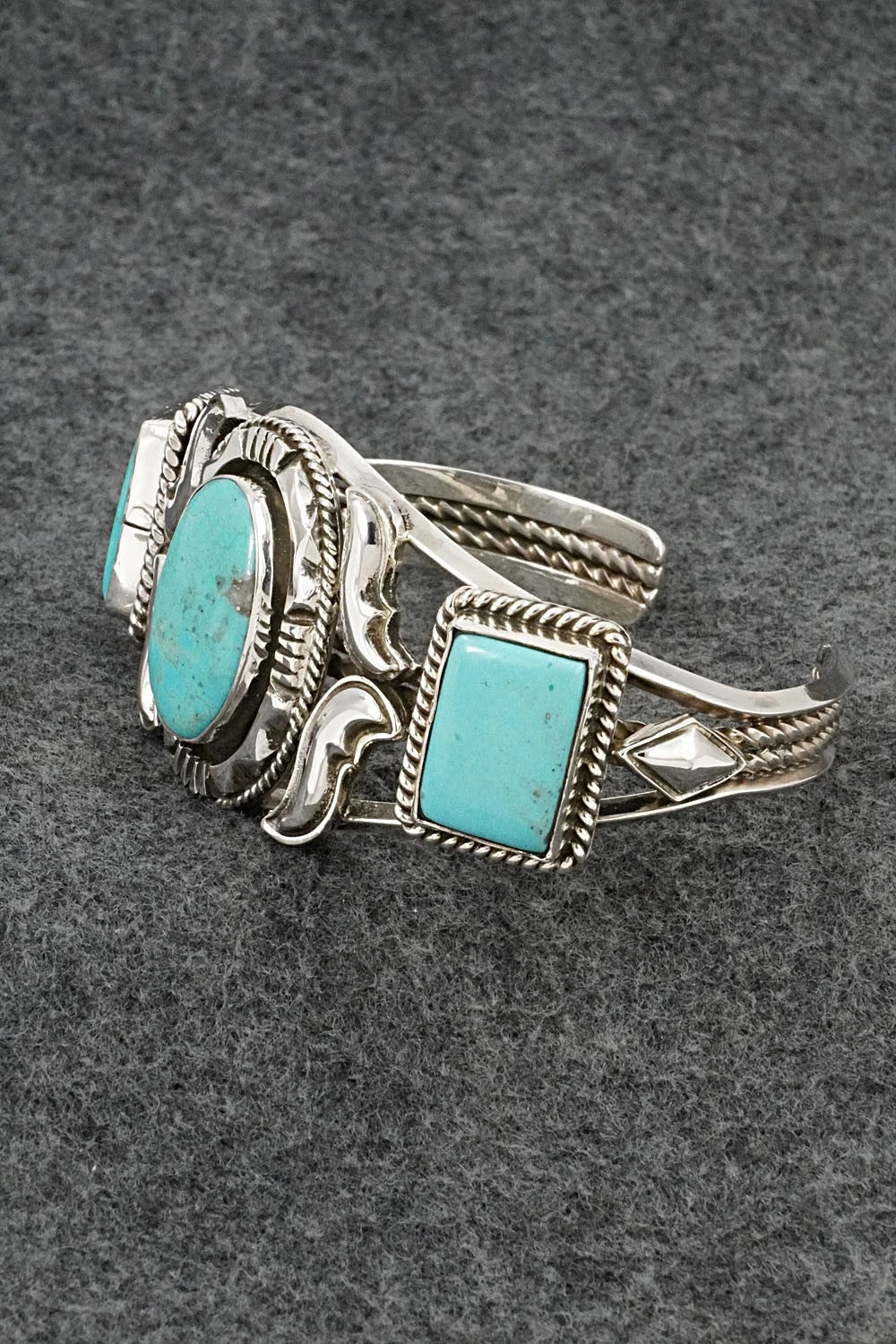 Turquoise & Sterling Silver Bracelet - Emerson Delgarito