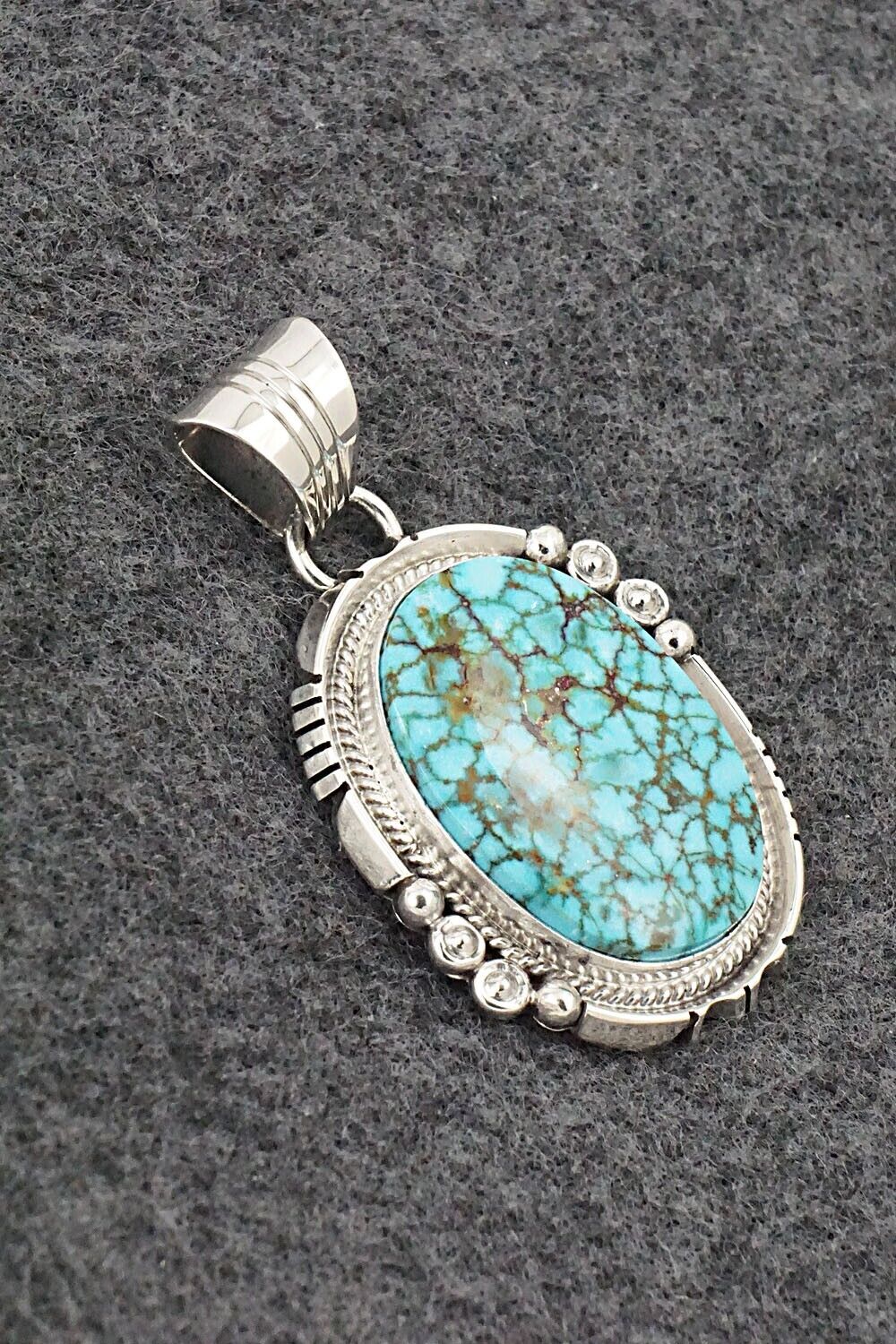 Turquoise & Sterling Silver Pendant - Daniel Benally