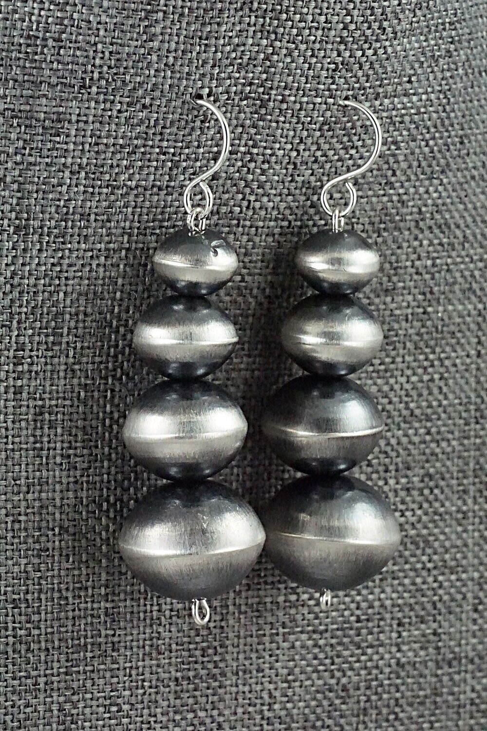 Sterling Silver Navajo Pearl Earrings - Tonisha Haley