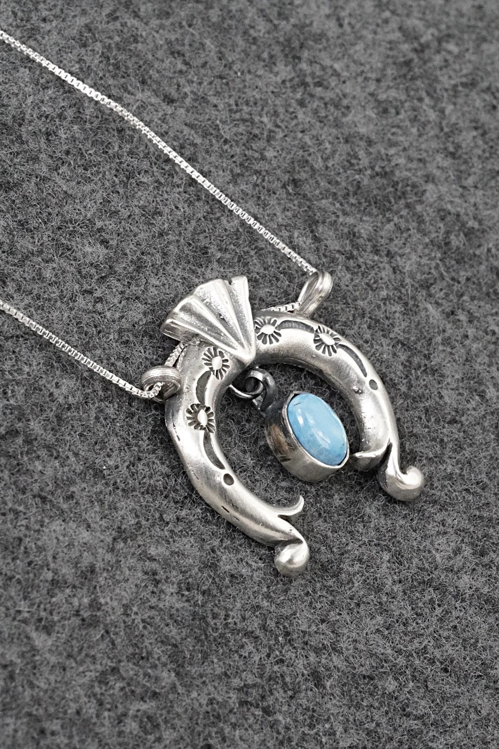 Turquoise & Sterling Silver Necklace - Gary Shorty