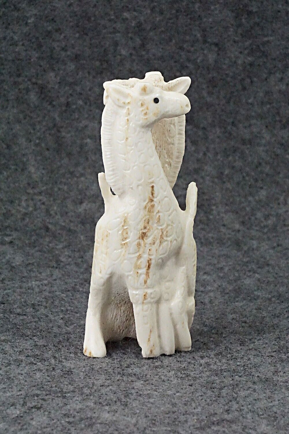 Giraffes Zuni Fetish Carving - Maxx Laate