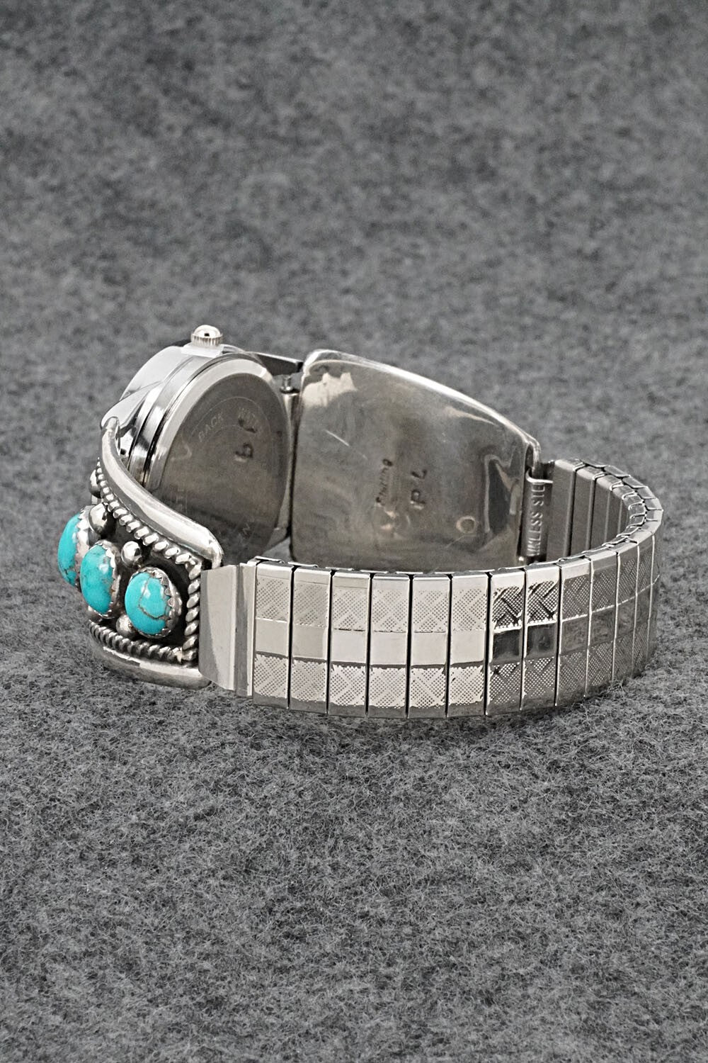 Turquoise & Sterling Silver Watch Bracelet - Paul Largo