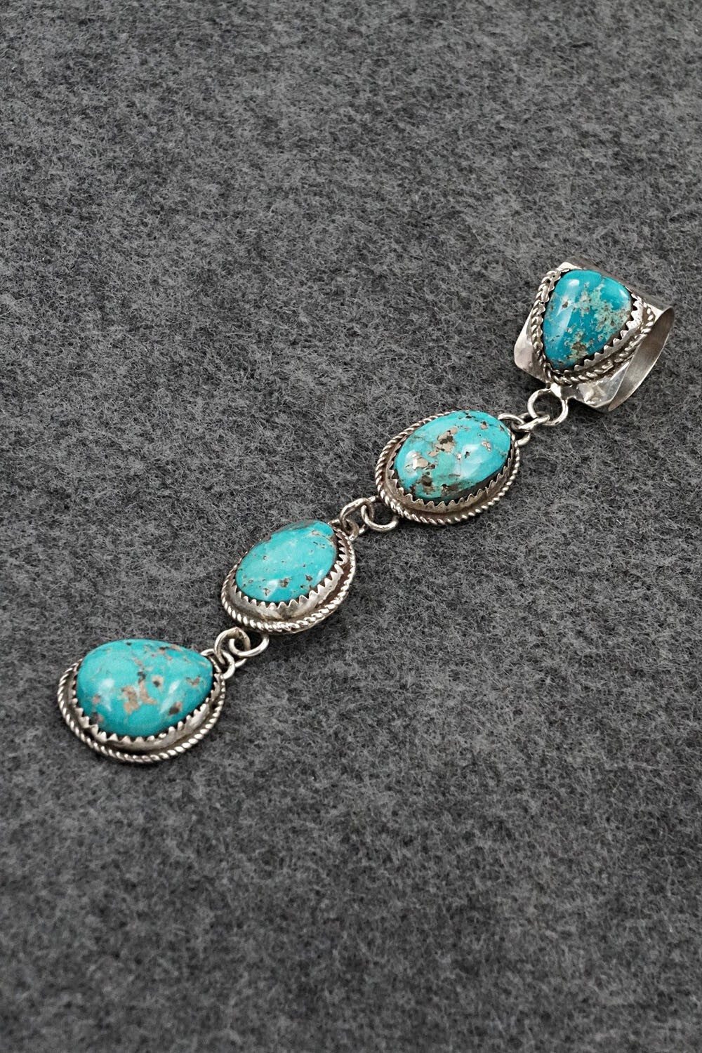 Turquoise & Sterling Silver Pendant - Ernest Hawthorne