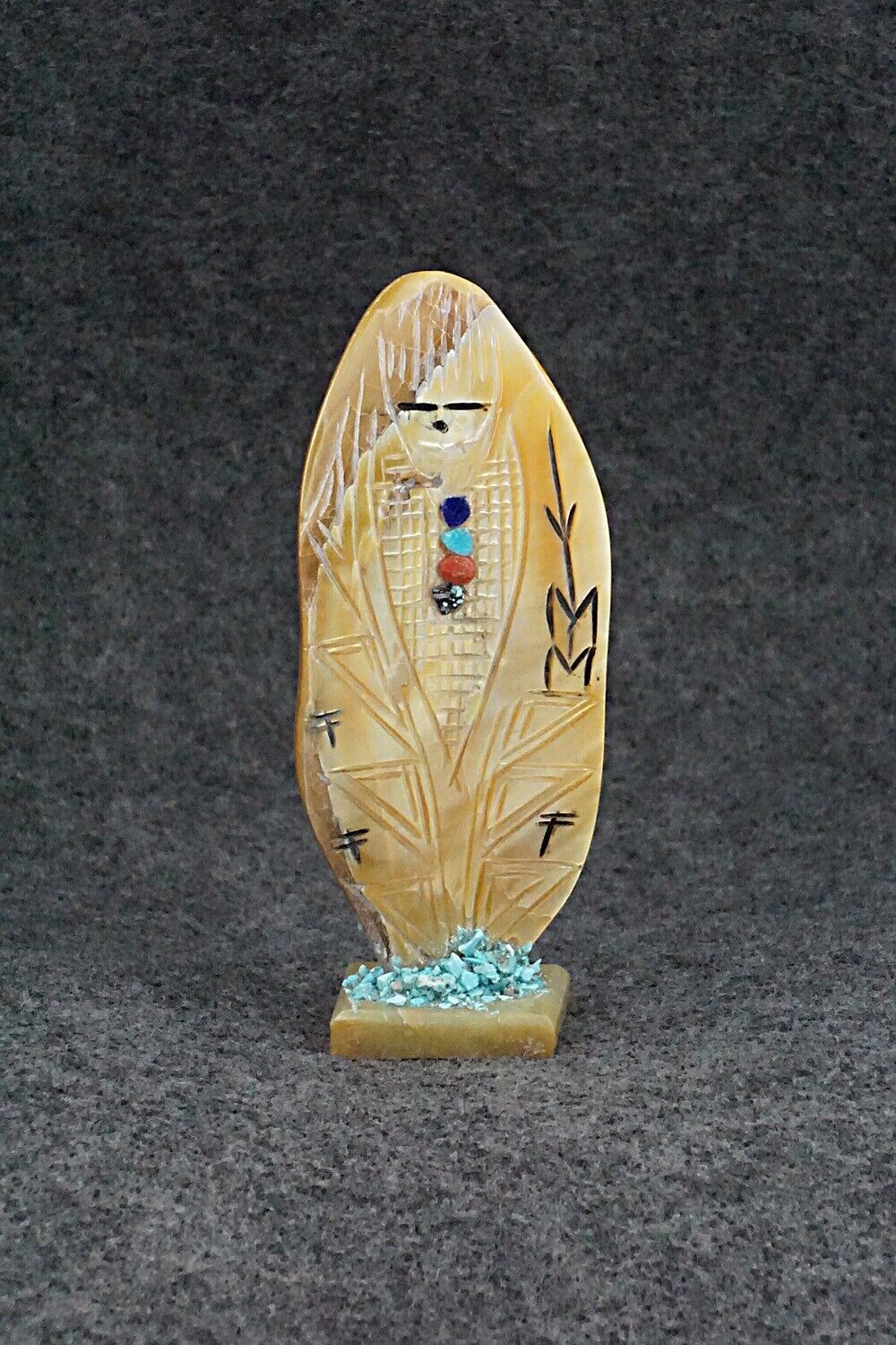 Corn Maiden Zuni Fetish Carving - Gloria Chattin