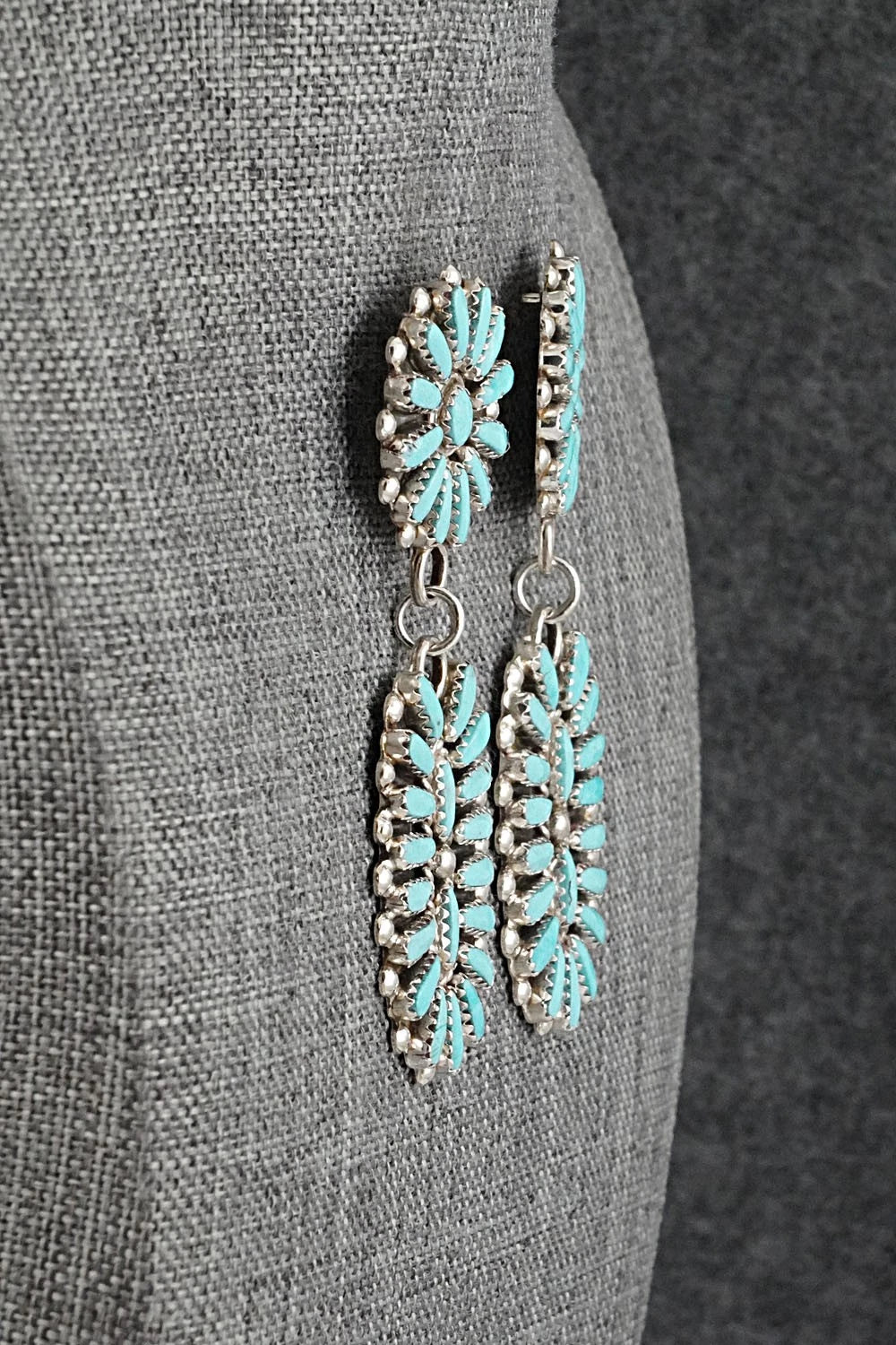 Turquoise & Sterling Silver Earrings - Philena Byjoe