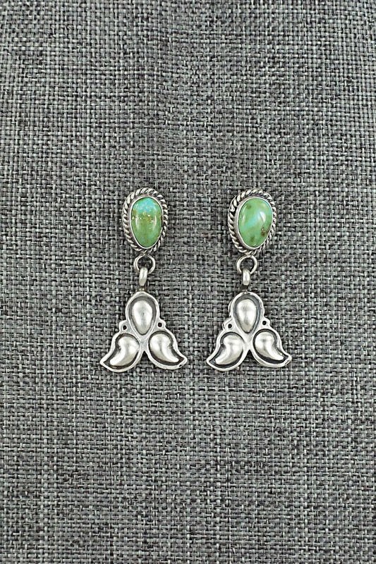 Turquoise & Sterling Silver Earrings - Bobby Platero