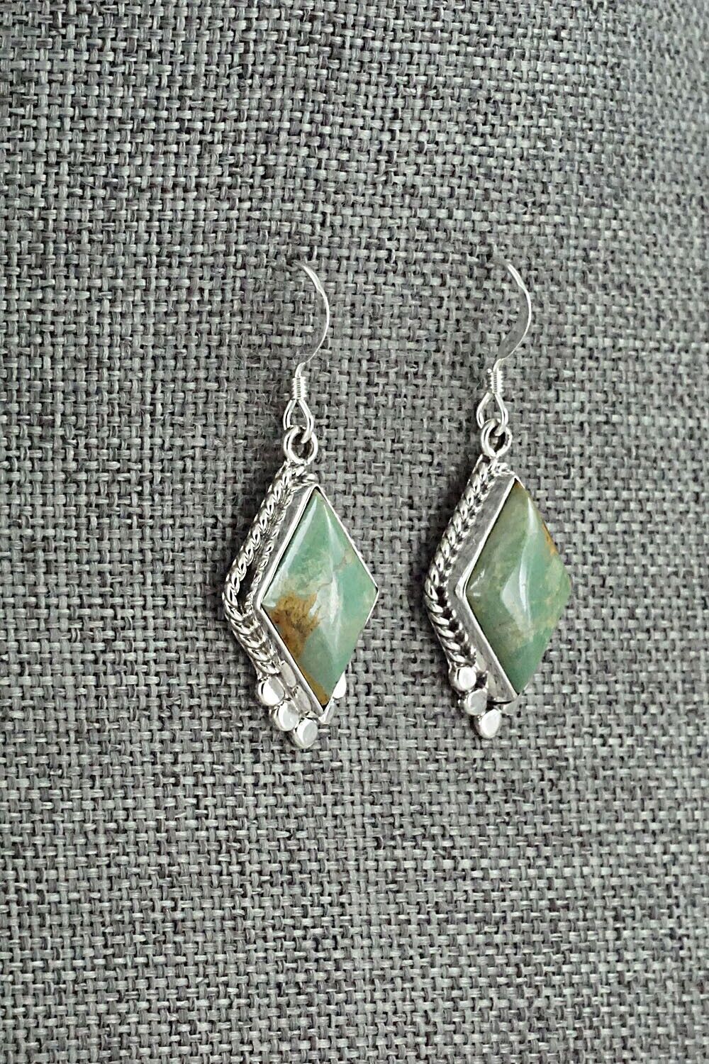 Turquoise & Sterling Silver Earrings - Gary Shorty