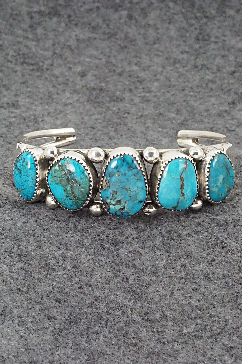 Turquoise & Sterling Silver Bracelet - Priscilla Reeder