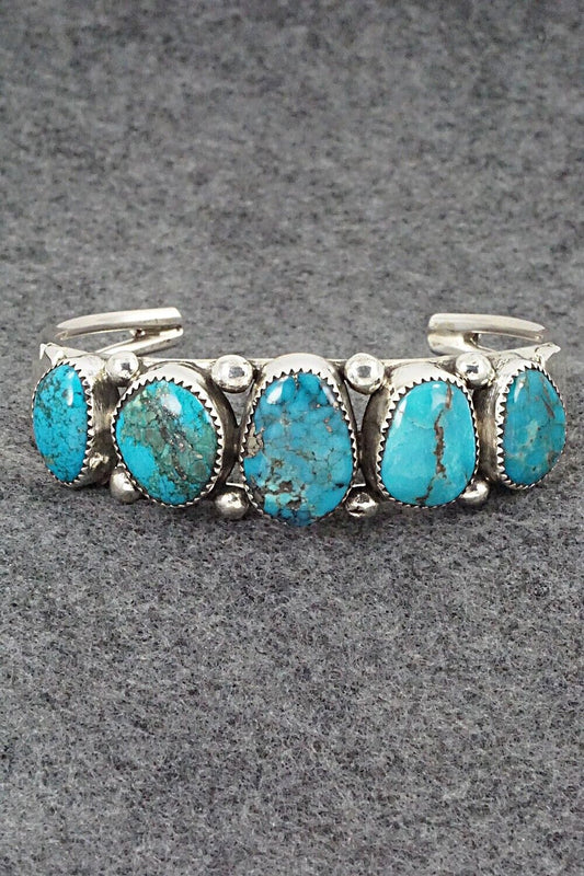 Turquoise & Sterling Silver Bracelet - Priscilla Reeder